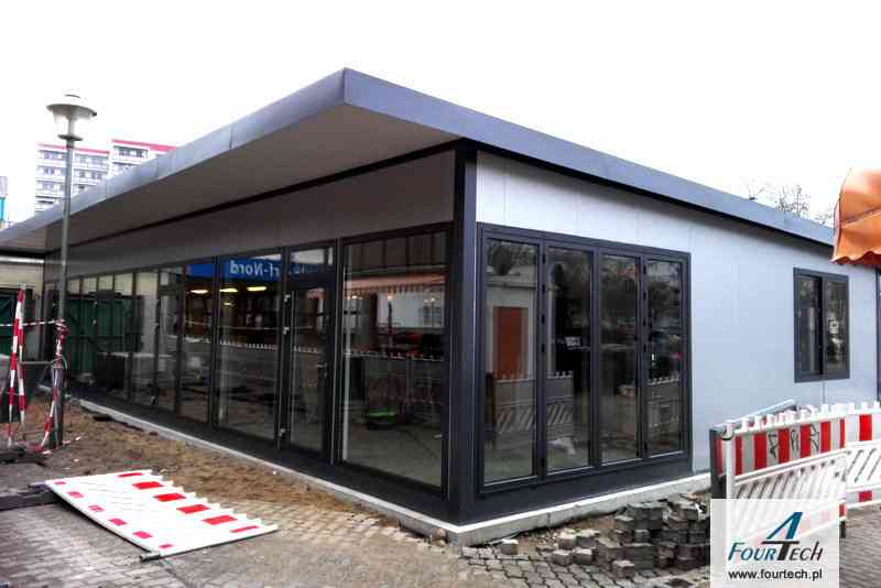 Hala stalowa z stolarką aluminiową - lokal 2